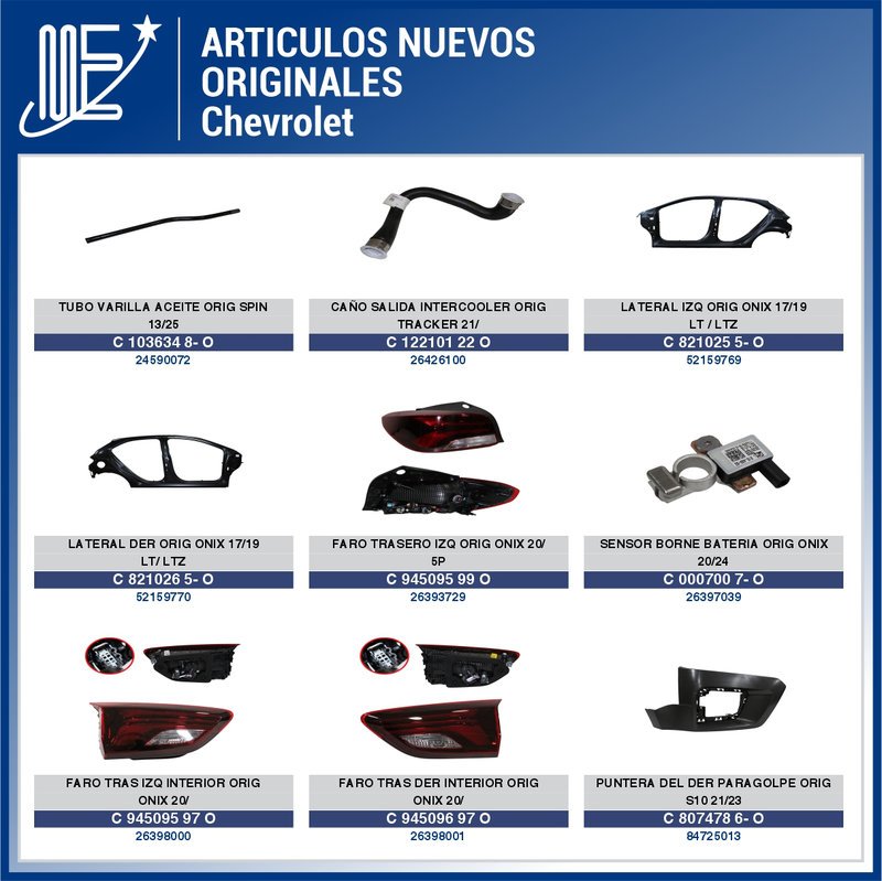 Expoyer amplía su línea de repuestos Chevrolet