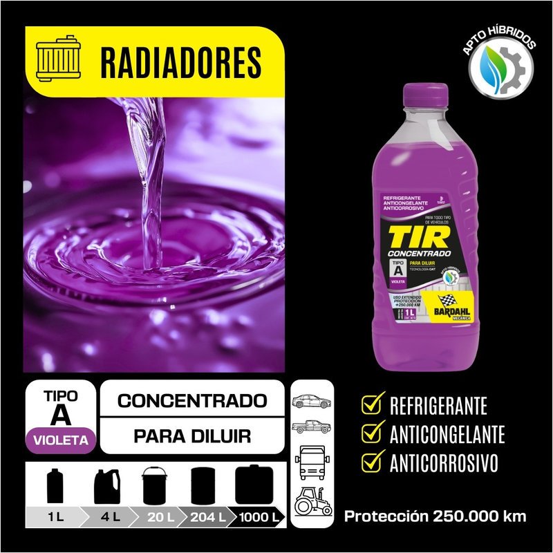 TIR Violeta Concentrado para refrigeración