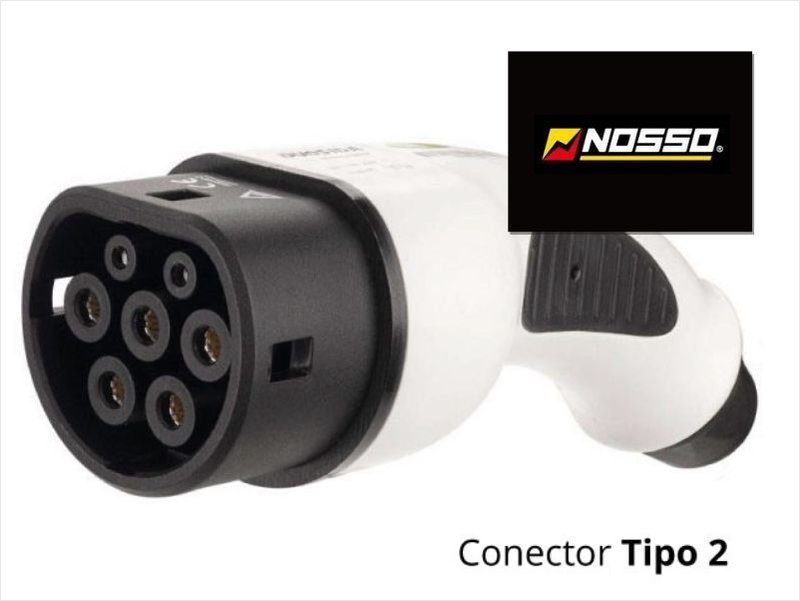 Nosso: Conectores de carga para vehículos eléctricos. 