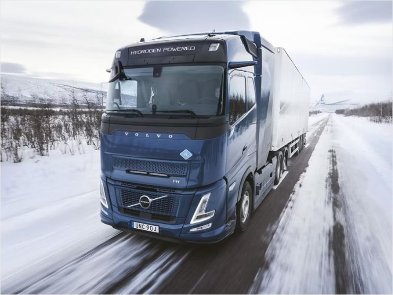 Volvo prueba camiones a hidrógeno en Europa