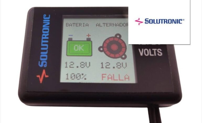 Solutronic: Nuevo Voltímetro Automotor con pantalla color