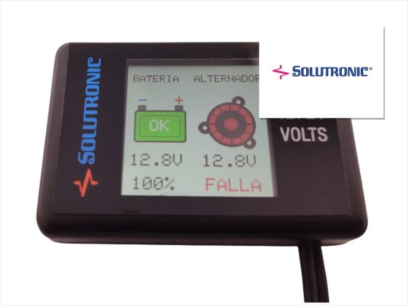 Solutronic: Nuevo Voltímetro Automotor con pantalla color