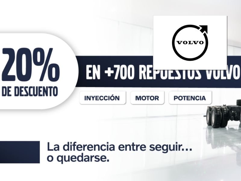 Volvo Trucks y Buses mantiene descuentos en repuestos