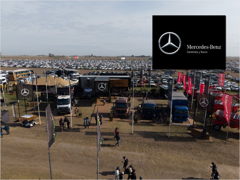 Mercedes-Benz mostró su oferta en AgroActiva