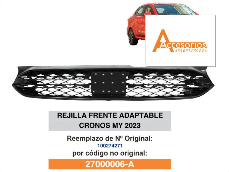 Accesorios Argentinos: rejilla para Cronos
