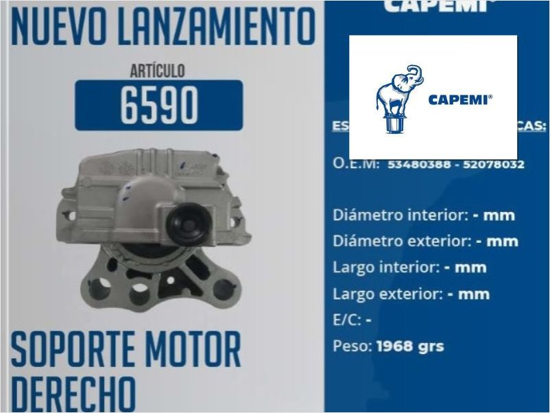 CAPEMI amplía su oferta de autopartes para reposición