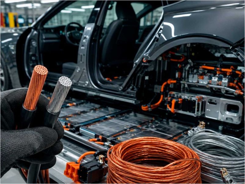 Aluminio gana espacio en el cableado automotor