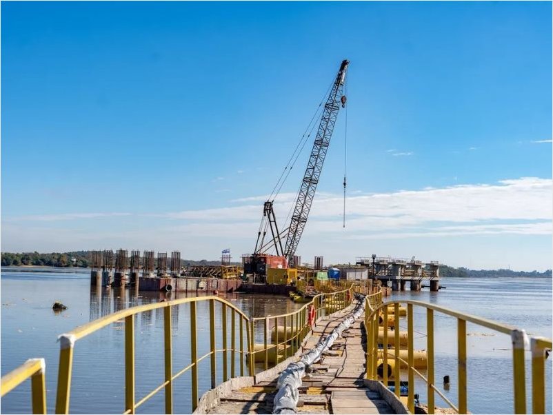 ANCAP avanza con su nuevo muelle en Paysandú