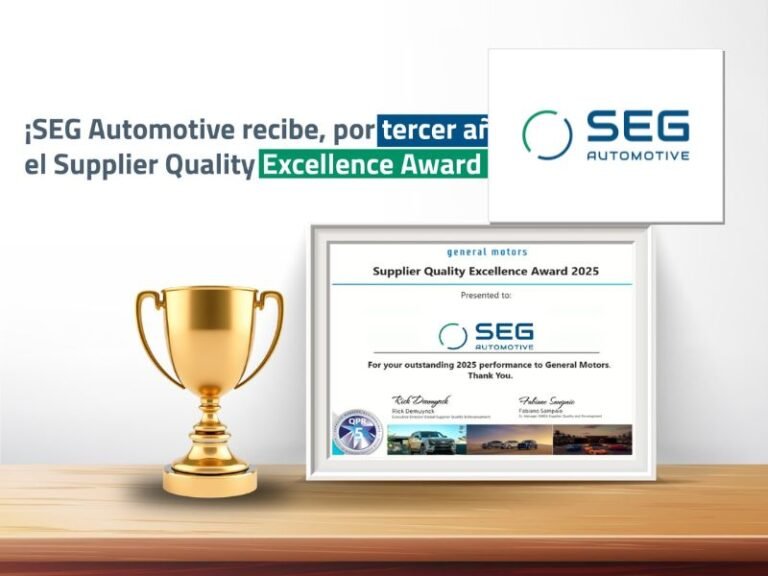 SEG Automotive recibe premio de GM otra vez