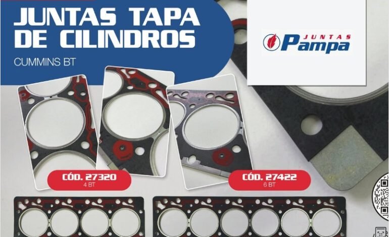 Juntas Pampa lanza juntas para motores Cummins BT