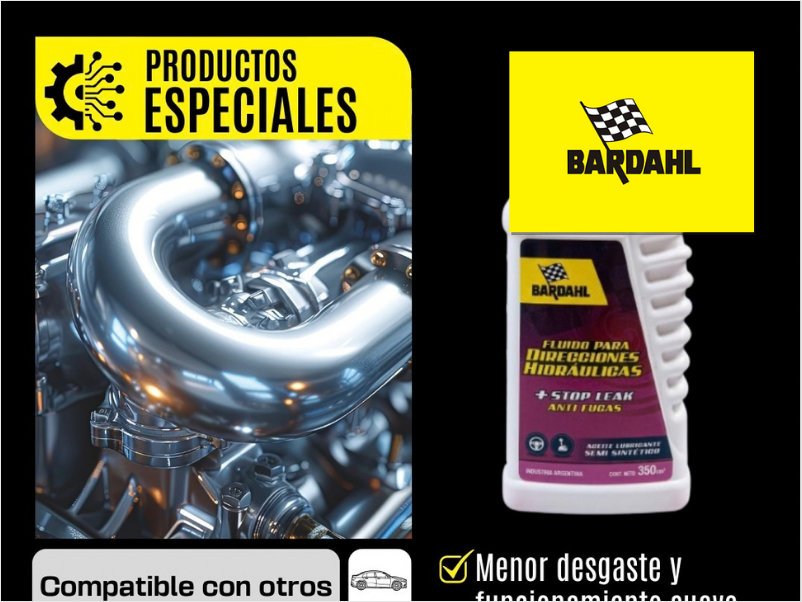 BARDAHL: fluido para transmisiones y dirección hidráulica