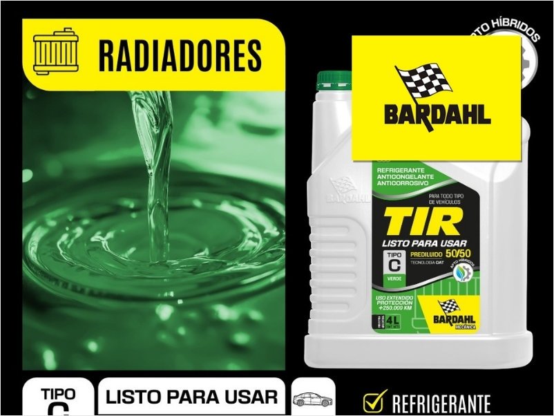 TIR Verde, Amarillo y Rojo de BARDAHL