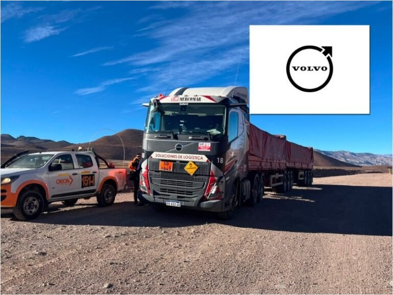 Volvo prueba un bitren de 75 toneladas en la Cordillera