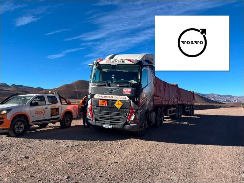 Volvo prueba un bitren de 75 toneladas en la Cordillera