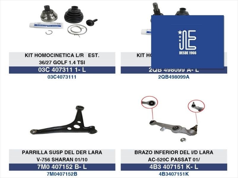 Nuevos artículos LARA línea Volkswagen