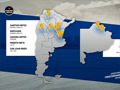 Corven y Bajaj anunciaron la apertura de ocho nuevos concesionarios Exclusivos en Argentina