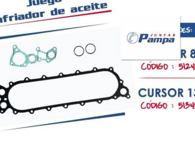 Juntas Pampa: Juego enfriador de aceite