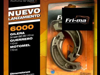 Fri-ma: Zapata de Freno para 110cc