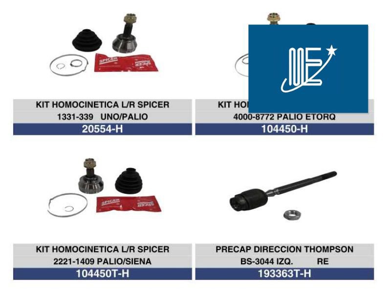 Expoyer: Kits Thompson-Spicer para diversas marcas