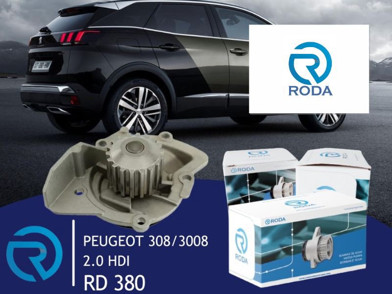 RODA amplía su oferta de bombas de agua para vehículos