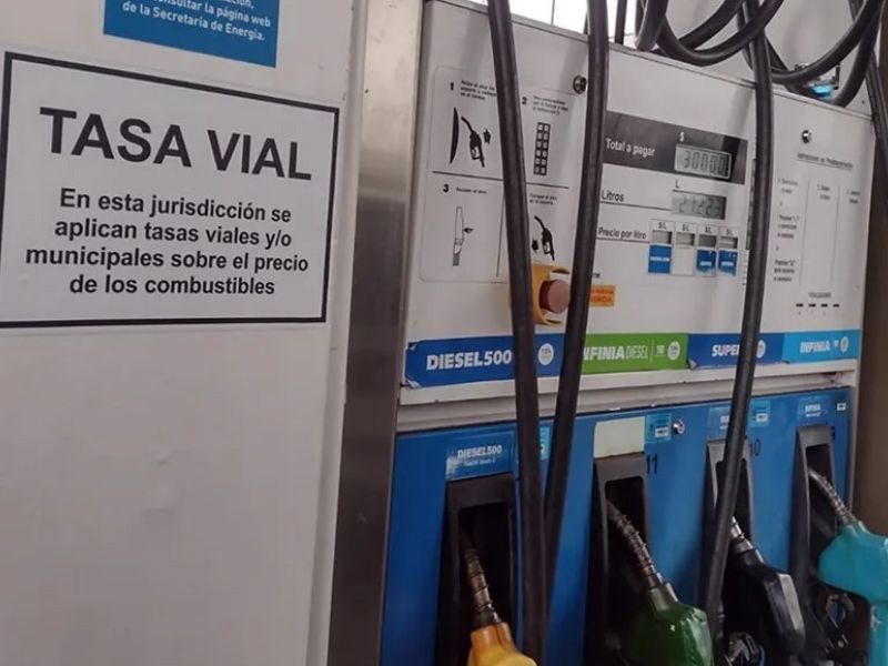 Vencimiento plazo para informar Tasa Vial en surtidores
