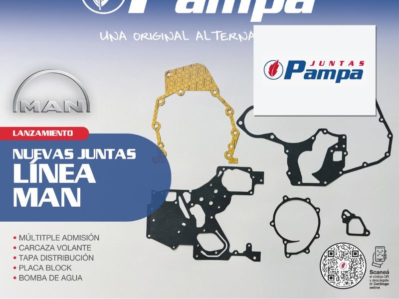 Juntas Pampa lanza nuevas juntas para línea MAN