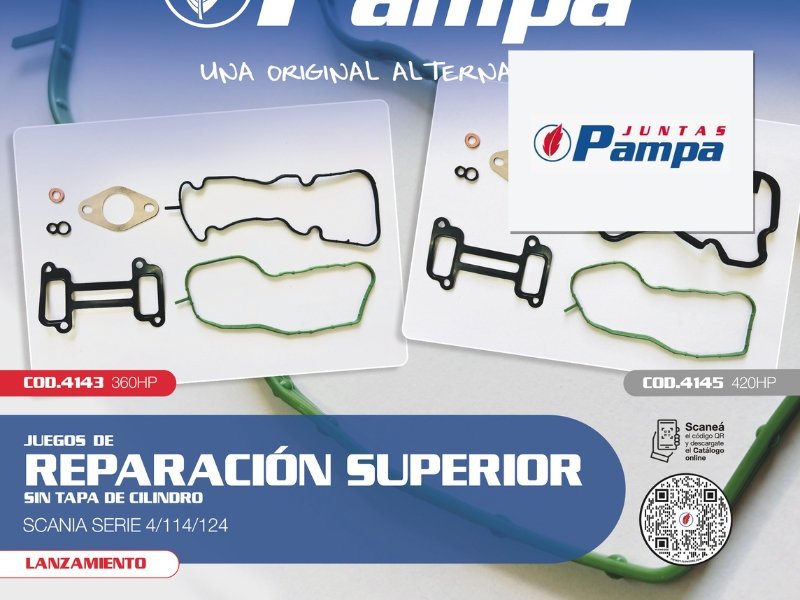 Juntas Pampa lanza nuevo juego para Scania 114/124