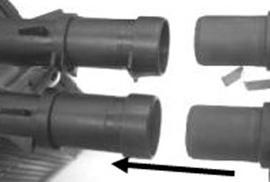 Acople rápido doble calefacción Peugeot 306