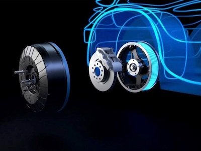 Un auto eléctrico que  recupera la tecnología del motor en rueda de hace más de un siglo