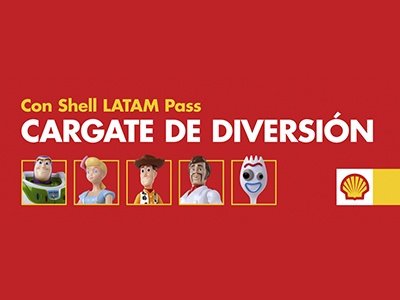Raízen Argentina lanzó una promo exclusiva en sus Estaciones de Servicio Shell con los personajes de TOY STORY 4