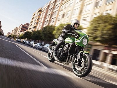 La moto Kawasaki Z900 RS Cafe
