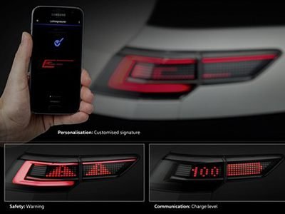 Alumbrado interactivo para comunicarse en ruta