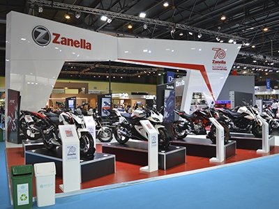 Zanella celebró en el Salón de la Moto, 70 años de historia, diseño e innovación