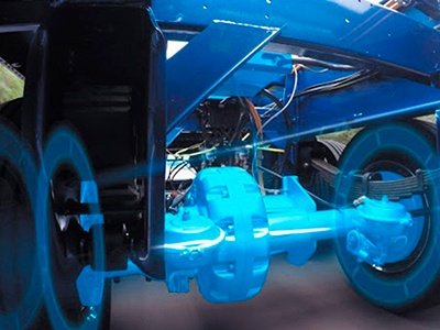 El eje eléctrico en un semirremolque