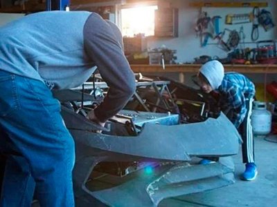 Un Lamborghini construido por un padre y su hijo con una impresora 3D