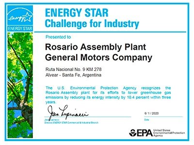 Categórico reconocimiento para la planta de GM en Argentina