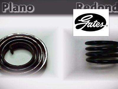 Descripción de producto Gates: Resortes de sección circular vs. Resortes de sección plana
