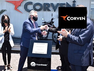 El Presidente de la Nación visitó la planta de Corven en Venado Tuerto