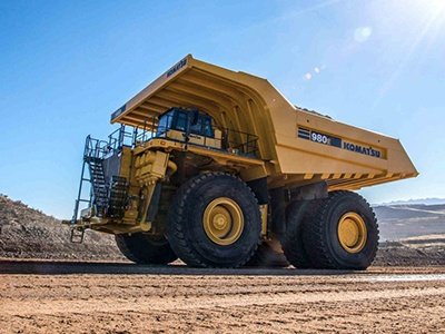 Un camión autónomo de 400 toneladas